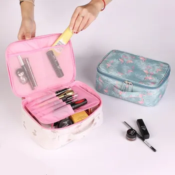 

Hot Portable Waterproof Travel Makeup Storage Bags Ladies Multi-Function Polyester Cosmetic Bag Wash Bags Organizers SKI016