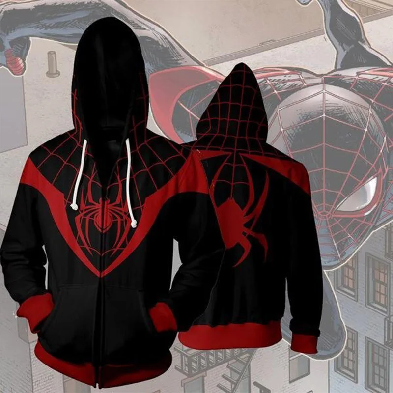 

Autumn Winte Boys Girl Jackets Kids Marvel Avengers Superhero Zipper Jacket Teenager Hooded Warm Jacket Coat Spider-Man clothing