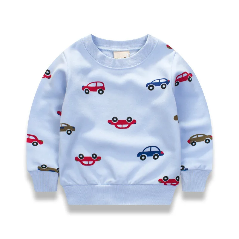 New Cars print Pullover Tee Fall 2017 Autumn Winter Kids...