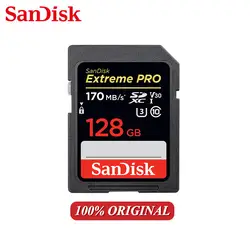 100% Оригинал SanDisk Extreme PRO SD карты 256 ГБ 128 ГБ 64 ГБ 32 ГБ 16 ГБ Class 10 SDXC карта памяти SDHC 95 МБ/с. для зеркальной камеры