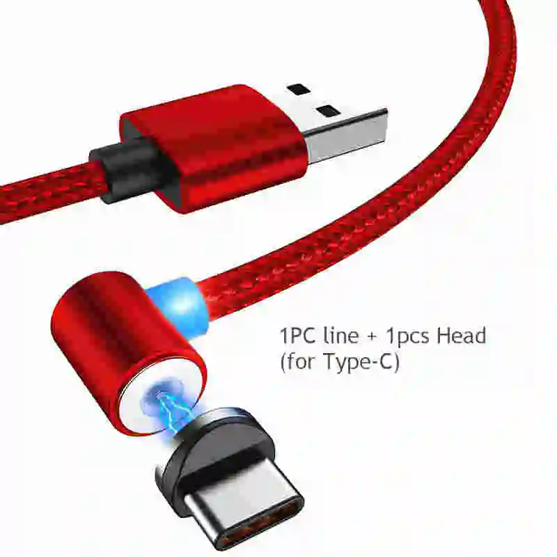 Магнитный Micro USB кабель для iPhone samsung type-c зарядный Магнитный зарядный адаптер usb type C кабели для мобильных телефонов - Цвет: 03 line and 1pc Head