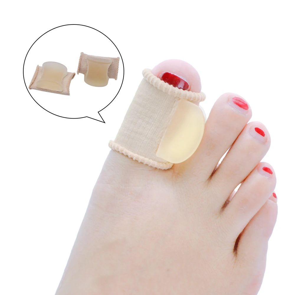 2pcs Toe Corrector Foot Care Corner Prevention Orthopedics Foot Pillows Rectification Pads Belt