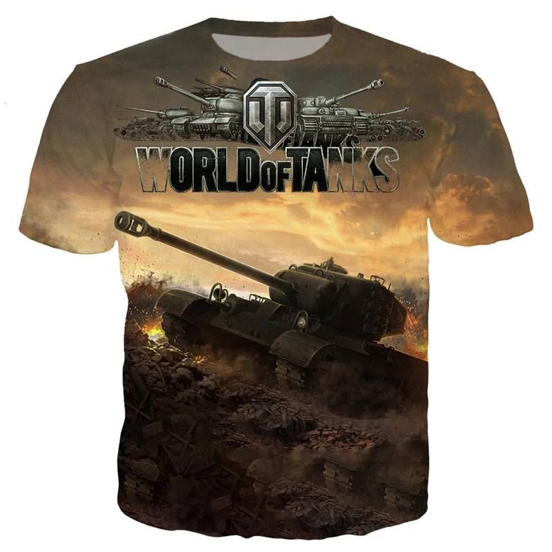 YX GIRL модная мужская футболка популярная игра World Of Tanks футболки с принтом летняя Уличная Повседневная футболка Прямая поставка