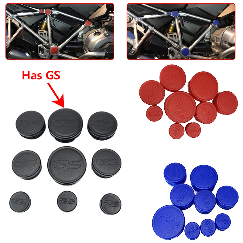 ABS Plastic 9PCS Frame Caps Set Hole Cover Plug For BMW R1200GS LC R 1200GS 1200 GS Adventure 2017 2018 2019 | Автомобили и