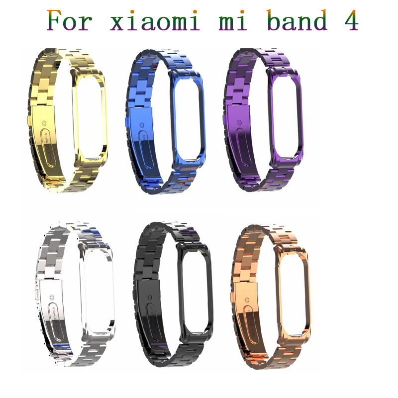 

Metal Fitness Bracelet for Xiaomi Band 4 Wrist Strap Miband 4 Wristband Smart Watch Band Mi Band4 Stainless Steel Strap for Mi4