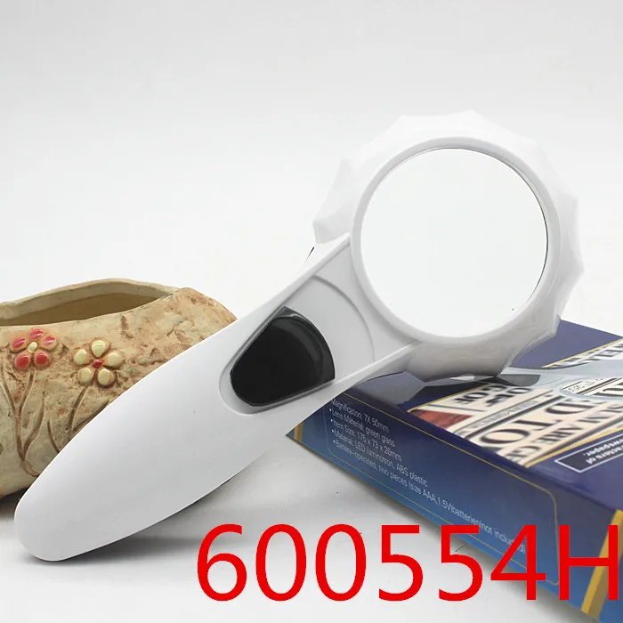 7X Insect Viewer Gift LED Reading Magnifier Magnifying Glass Illuminated 7 Times Handheld Loupe with Lamps for Children Students |
