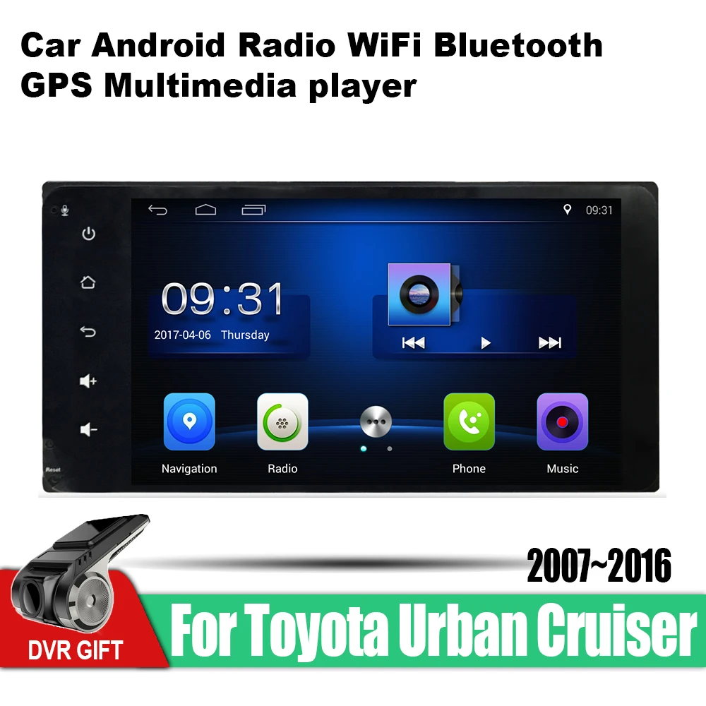 Clearance ZaiXi Android Car 2 din multimedia GPS Navigation For Toyota Urban Cruiser 2007~2016 vedio stereo Radio audio video map video 1