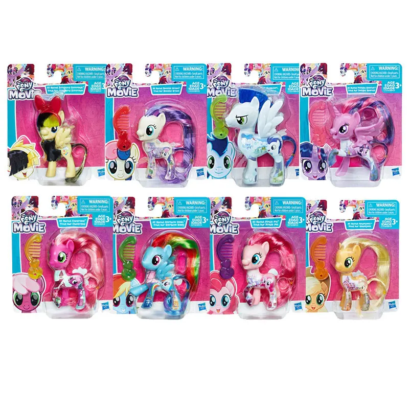 My Little Pony модная игрушка, Сумеречная искорка, Флаттершай, платье, кукла, фигурка, куклы, детская принцесса, подарок, игрушка - Цвет: random 4 pieces