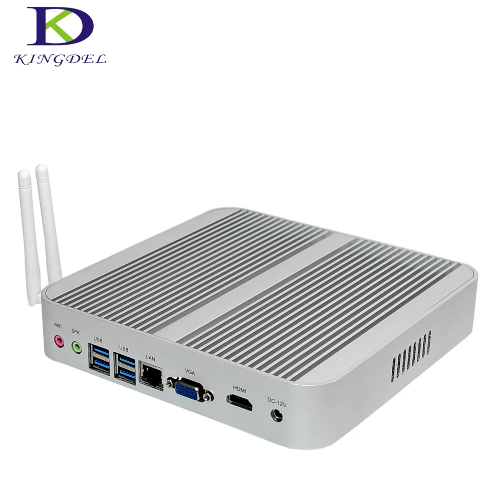 2017 Fanless Mini PC with 6th Gen Skylake Core i5 6200U/5200U i3 6100U Windows 10 with Graphics HD 520 300M Wifi Nettop Computer