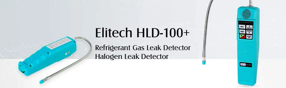 Elitech HLD-100+ детектор утечки галогена Хладагент детектор утечки газа с высокой чувствительностью 3g/yr, тестер утечки переменного тока, датчик короны