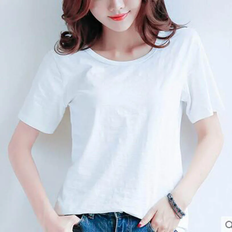 2017 Summer Style Ladies Casual Under Shirt Womens T Shirt Roupas Femininas Short Sleeve Tshirt T