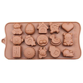 

Silicone Different Expressions Piglet Chocolate Mold Cartoon Pig Ice Mold DIY Baking Tool