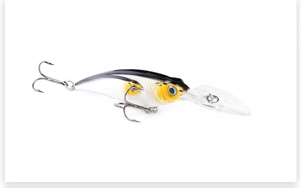 Angryfish,, 1 шт., рыболовные приманки, 8 г, 127 мм., реалистичные приманки, набор, 5 цветов, колючие крючки, HF-004