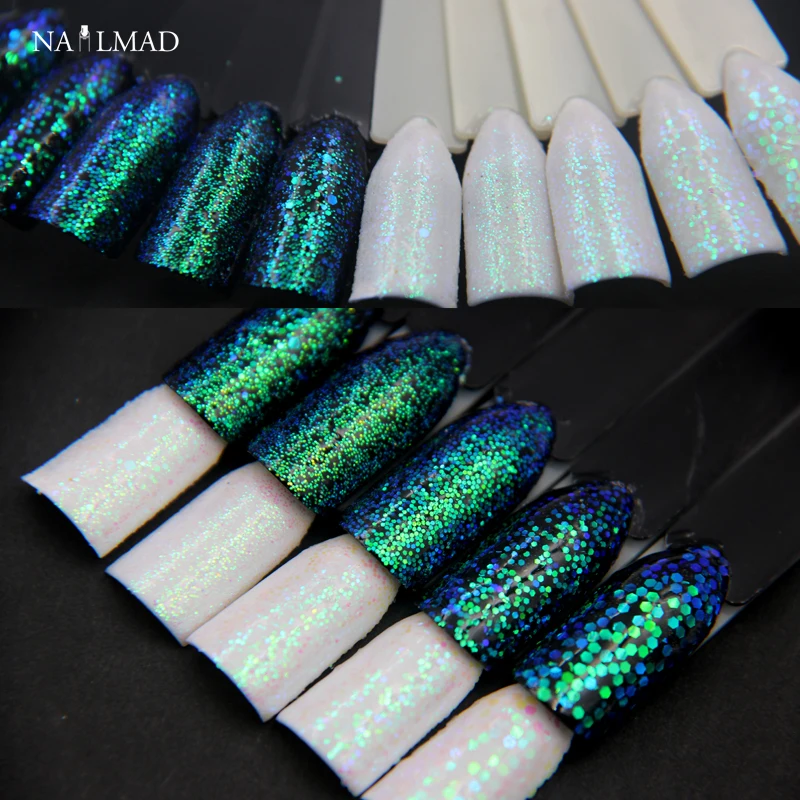Блестки для ногтей с пиксельным эффектом 1 коробка|nail glitter|nail sparklesgreen glitter |