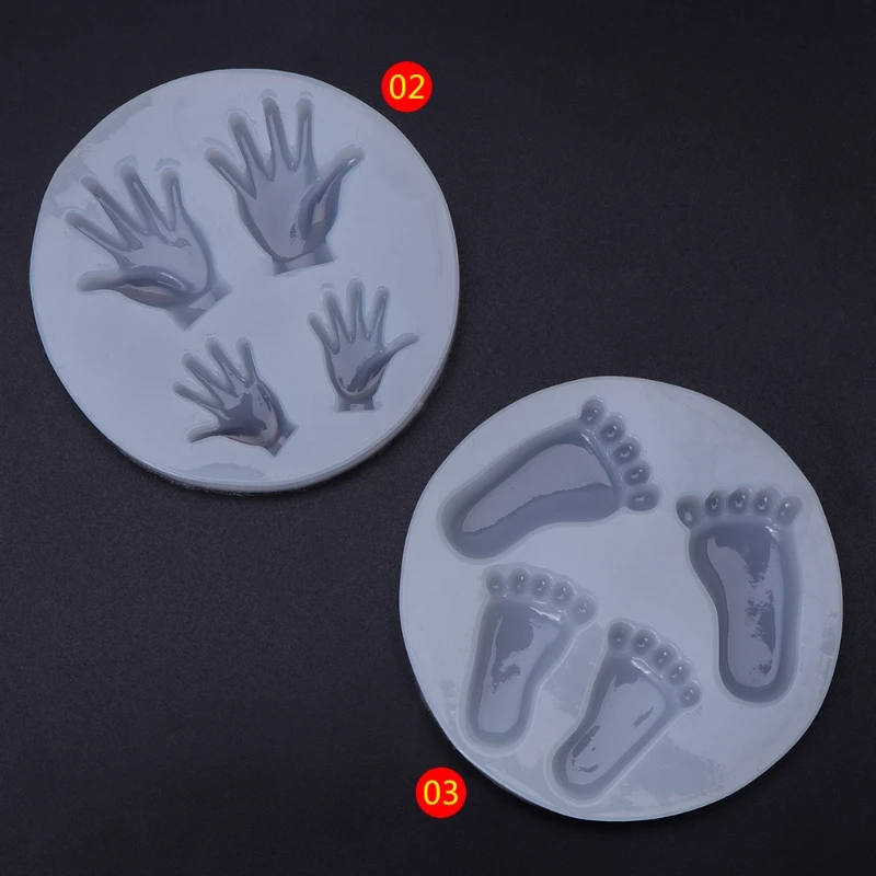 

Transparent Silicone Mold Hand Foot Mirror DIY Crafts Jewelry Handmade Pendant Epoxy Resin For Jewelry Making