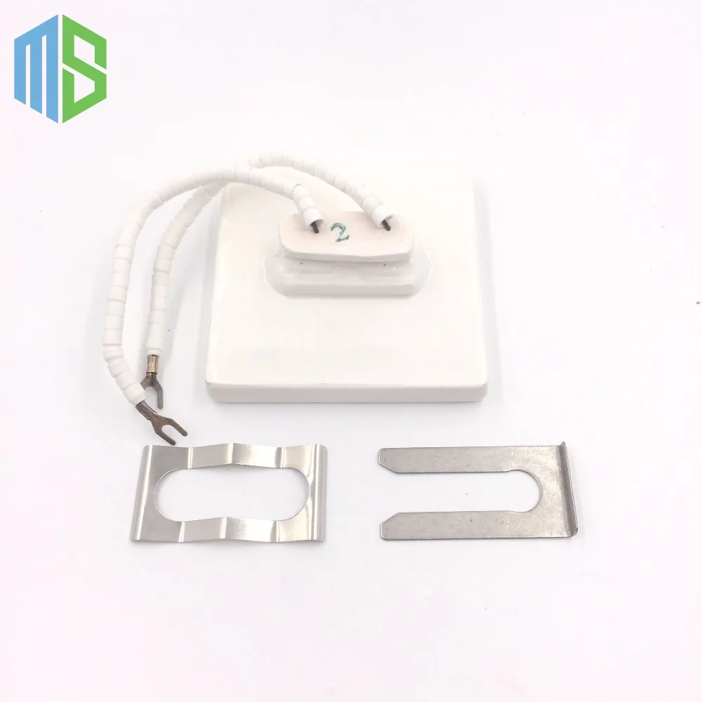 220v 80*80mm 400W White Flat IR Infrared Ceramic Heater Board Air Heating Plate Pad For BGA Station Mould With Metal Clip | Инструменты