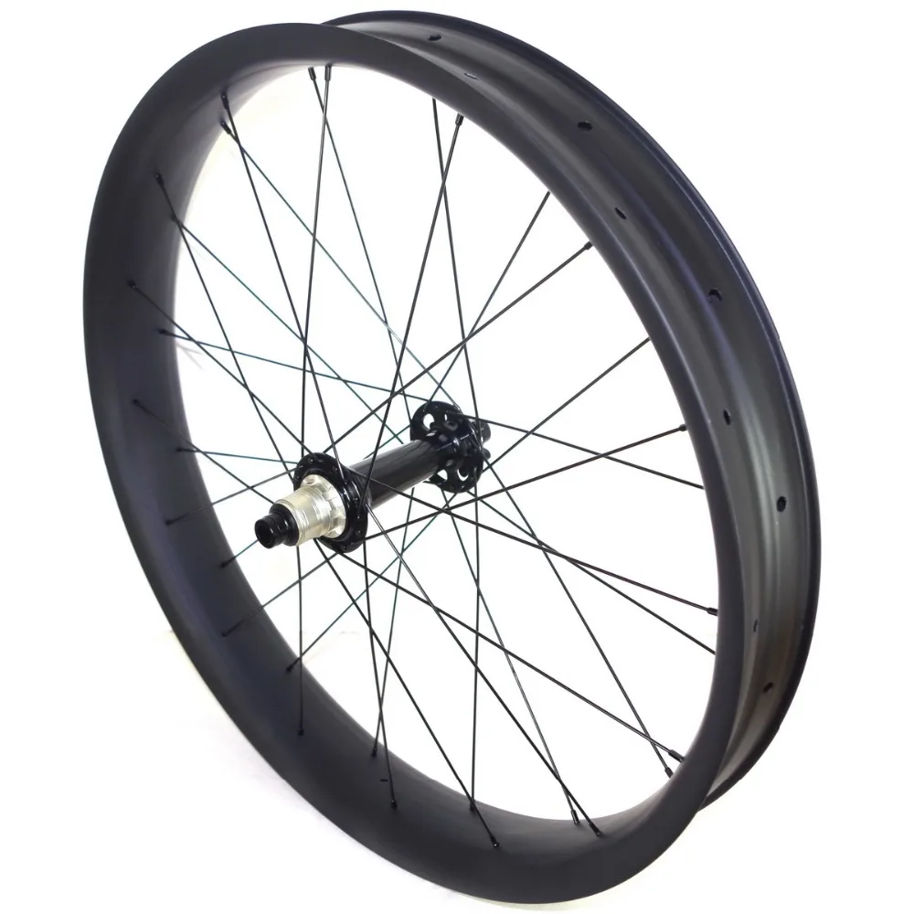 

Fat bike Carbon Wheels fatbike carbon wheelset 80mm Tubeless compatible with Clincher powerway Fatbike Hubs Thru Axle or QR