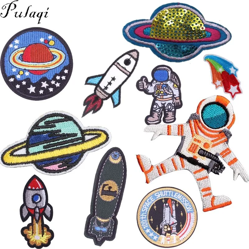 

Pulaqi Adventure Universe Patches Iron On Shoes Jeans Stickers On Clothing T-shirt Embroidered On Accessories DIY For Kids H