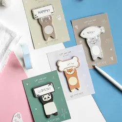 4 шт. жизни paw sticky note с рисунком панды кошка memo наклейки для дневника планировщик канцелярская Закладка офисные школьные принадлежности A6114