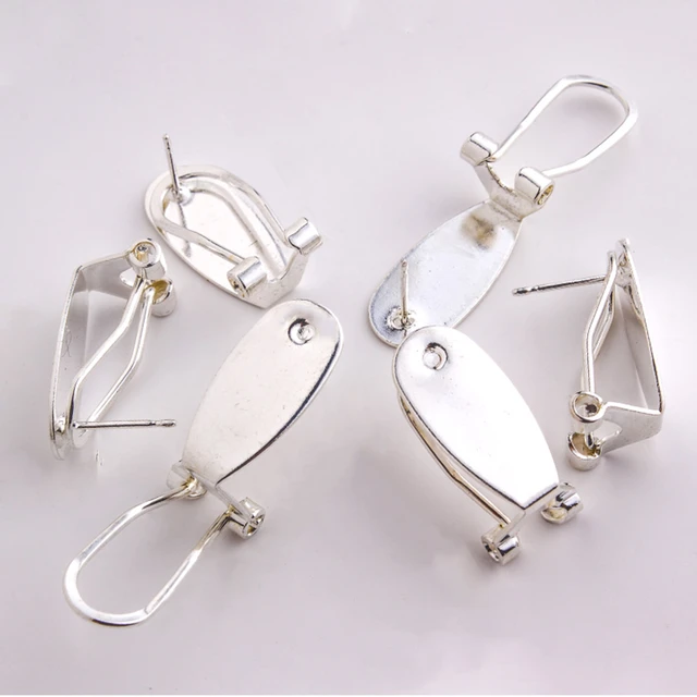 Earring Posts Jewelry Making  Silver Earring Components - Jewelry Findings  & Components - Aliexpress