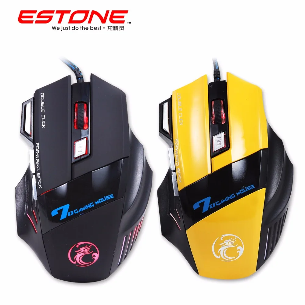 iMice X7 Gaming Mouse Optical USB Wired Computer mice Mause 7 Button ...
