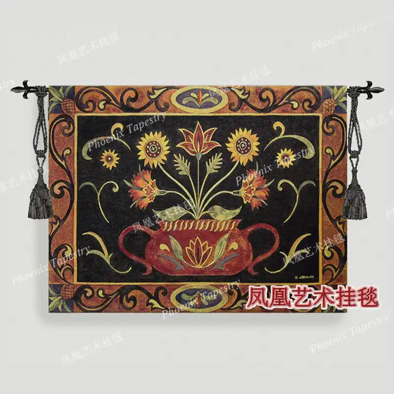 Aubusson гобелен настенный размер 104*135 см букет Картина Декор jacauard ткань старинная