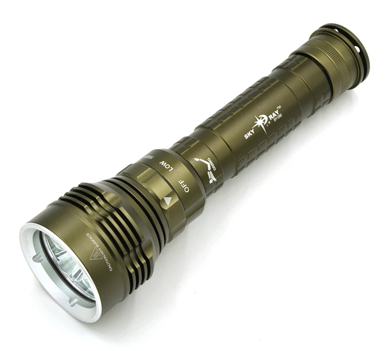 

LED Submarine Light 5x XM-L2 100M Underwater 8000 Lumens LED Scuba Diving Flashligh Torch