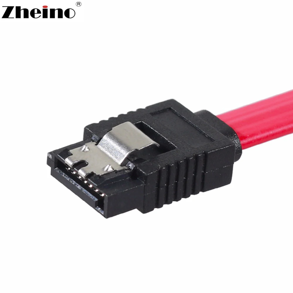 Zheino Serial ATA SATA 3 0 6 ГБ/сек. HDD SSD штекер прямой кабель для передачи данных с зажимом 50