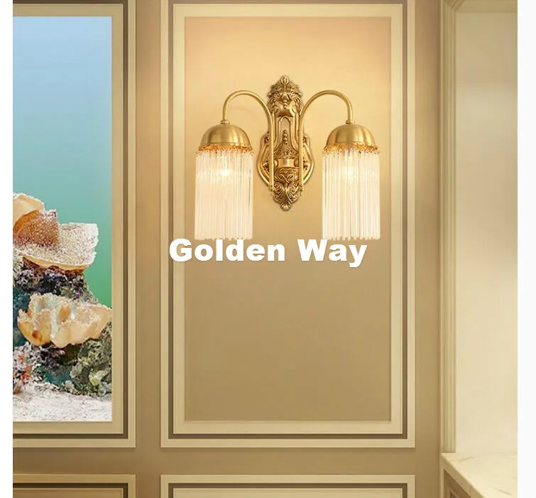 Free Shipping European Classical Antique Design LED Brass Wall Lamp Brass Wall Sconce With Glass Shade Brass Wall Lamp Lustre Free Shipping European Classical Antique Design LED Brass Wall Lamp Brass Wall Sconce With Glass Shade Brass Wall Lamp Lustre