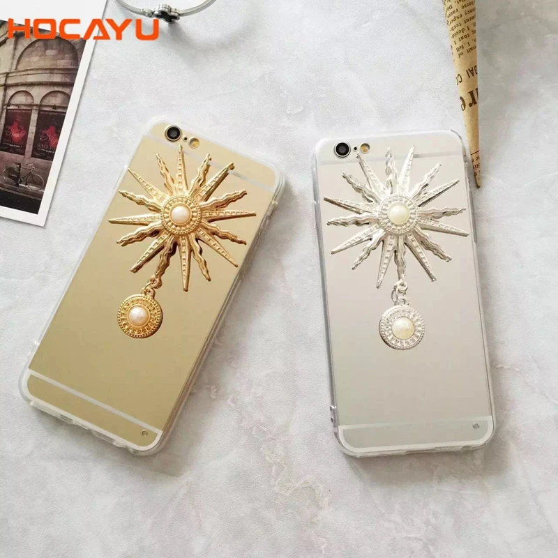 HOCAYU Mirror Cell Phone Cases for Iphone 6 6s 6plus 7 7plus 8 8plus Anti Gravity Full Body Soft Handphone Covers Choque |