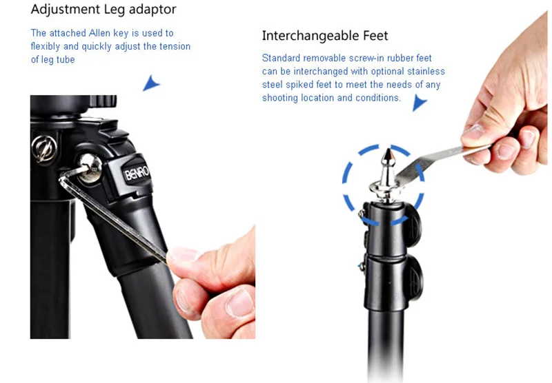 BENRO A3570F Алюминий ножка штатива универсальной Поддержка перенесного штатива для цифровой зеркальной камеры Canon Nikon sony мини Камера 3 физиотерапевтическое оборудование, максимальная нагрузка 15 кг
