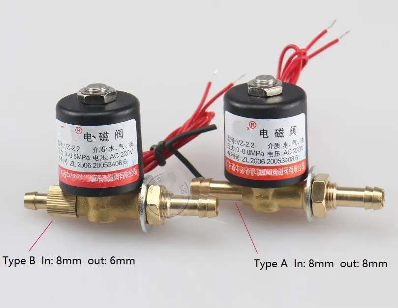 

Argon Arc Solenoid Solenoid Valve VZCT2.2 VZ-2.2 DC24V AC24V AC36V AC220V