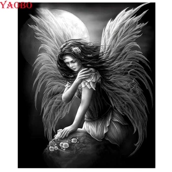 

5D full drill square diamond painting angel girl pictures of rhinestones embroidery with diamonds mosaic diy cross stitch crafts
