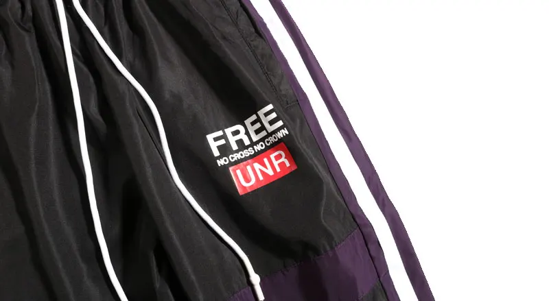 Side Stripe Patchwork Harem Pants 5