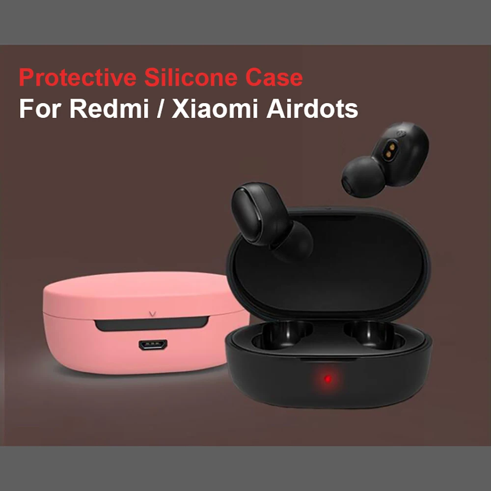 

Waterproof Non-slip Protective Case For Xiaomi Redmi Airdots TWS Youth Version Earphone Wireless Bluetooth Headset Accessories E