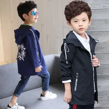 

Baby Boy Spring Jackets Children Cartoon Stars Pattern Printed Jacket Kids Coat Active Hooded 5-15 Year Handsome Boys Outerwear