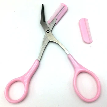 

Professional Eyebrow Trimmer Hair Scissors Eyelash Comb Remover Beauty Tool KG66