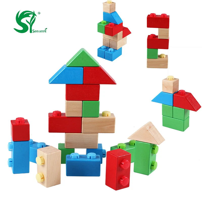 Wooden toys for children montessori educational toy wooden blocks children's intelligence baby toys early education game oyuncak baby-building-blocks-wooden : image Wooden toys for children montessori educational toy wooden blocks children's intelligence baby toys early education game oyuncak baby-building-blocks-wooden