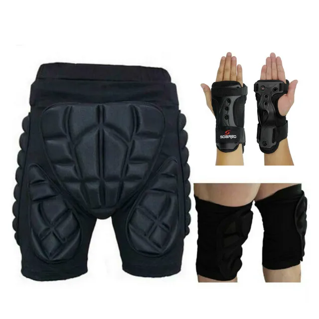 US $10.55 Outdoor Sports Protective Hip Pad Knee Pads Wrist Palm Support Roller Skating Snowboard Skiing Impa