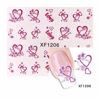 1 Sheet Hot Sales Water Transfer Nail Sticker Flower Decals DIY Art Decoration Fingernail  1206