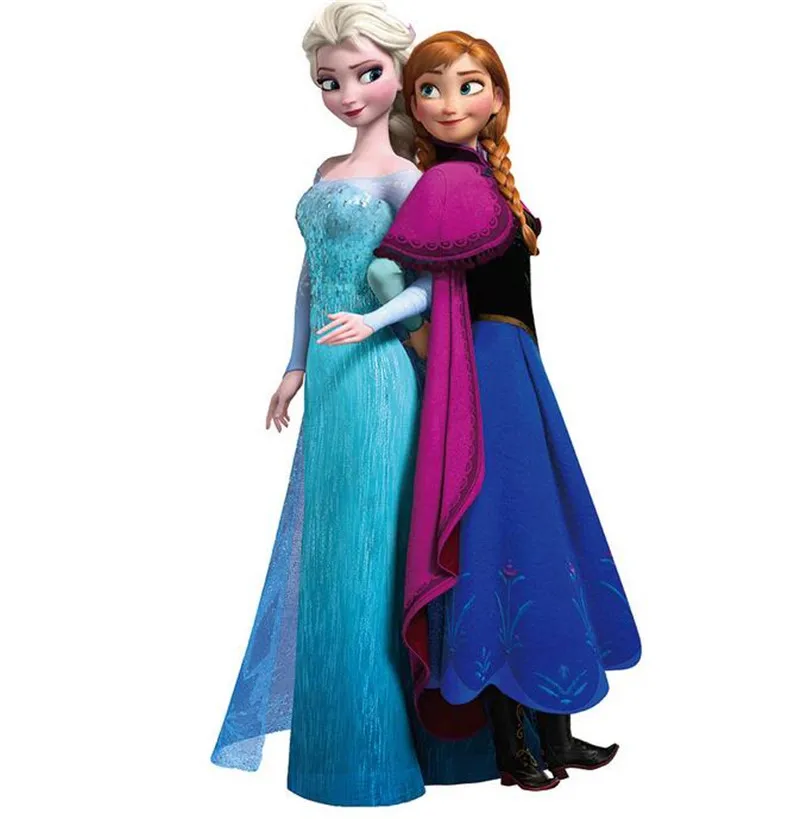 Милый стикер Elsa frozen для детей сделай сам украшение детской комнаты наклейки