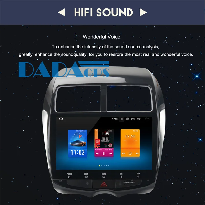 Best 10.2 inch Android 8.0 7.1 Car Radio GPS for MITSUBISHI ASX RVR Outlander Sport 2010 2011 2012 2013 2014 no DVD Player Multimedia 9
