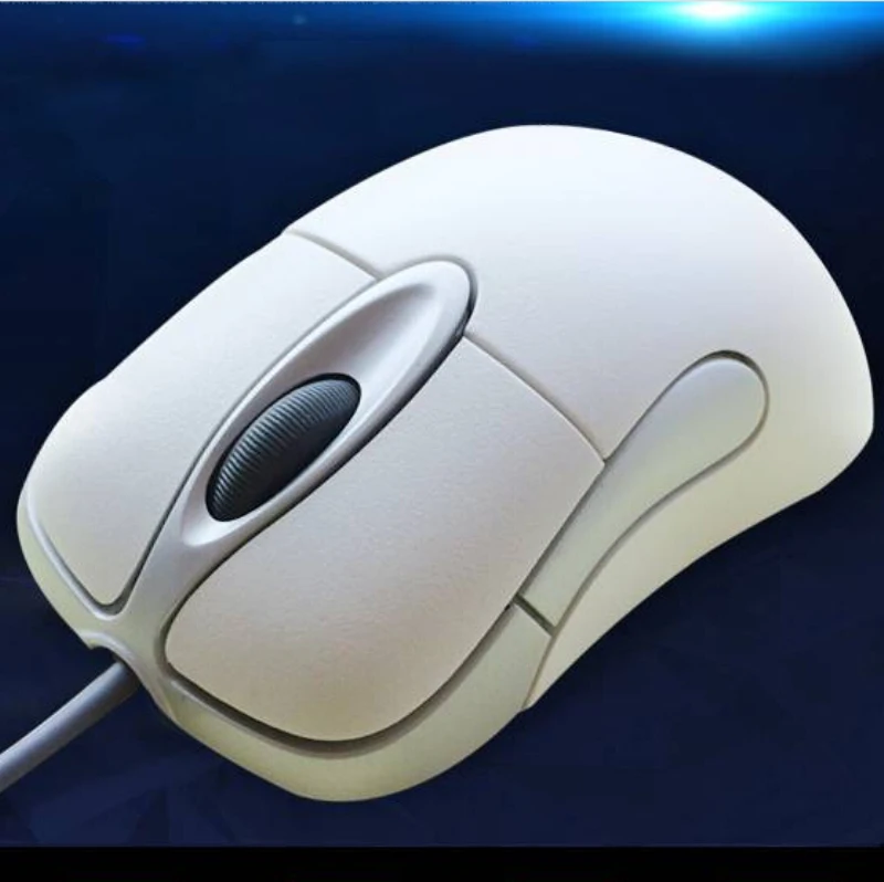 Tanie Sprzedaż hurtowa IO1.1 przewodowa mysz dla graczy z USB bez pudełka do sprzedaży detalicznej USB przewodowa mysz optyczna Microsoft IntelliMouse IO 1.1 Mouse