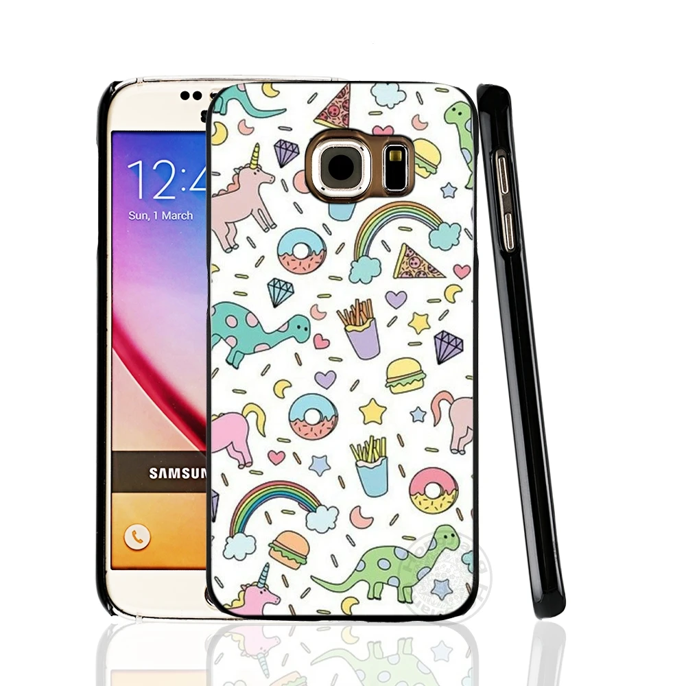HAMEINUO милый Единорог динозавр Радуга сотовый телефон чехол для Samsung Galaxy S7 edge PLUS S8 S6