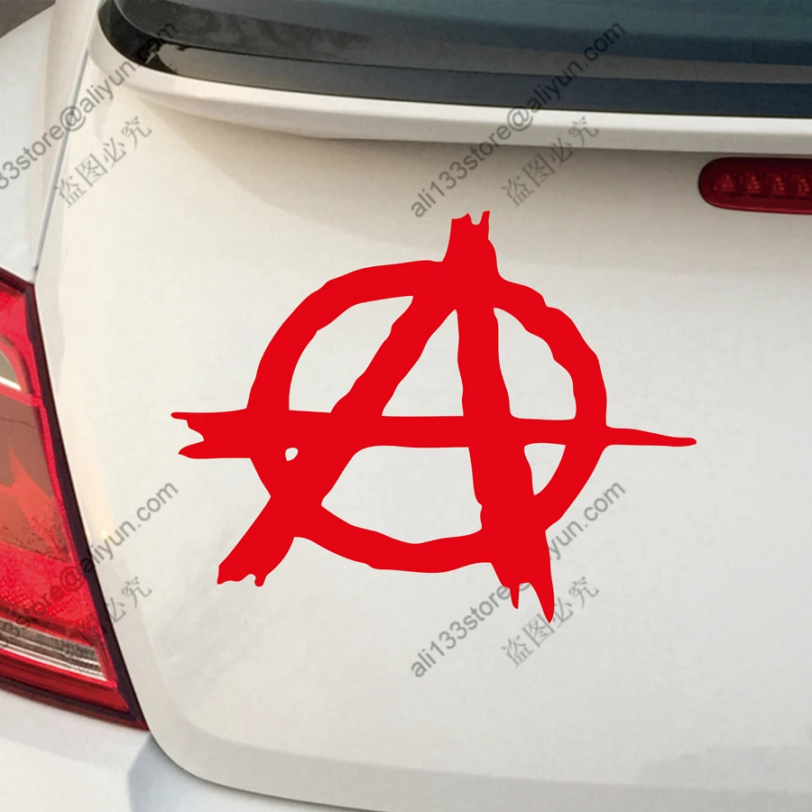 

Anarchy Symbol Anarchism Car Truck Vinyl Window Decal Bumper Sticker die-cut, You choose size and color!