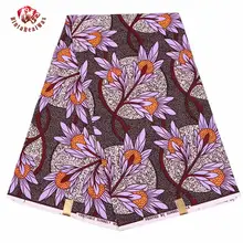 Анкара полиэстер воск печатает ткань Binta настоящий воск высокого качества 6 ярдов африканская ткань для вечерние платья FP6130