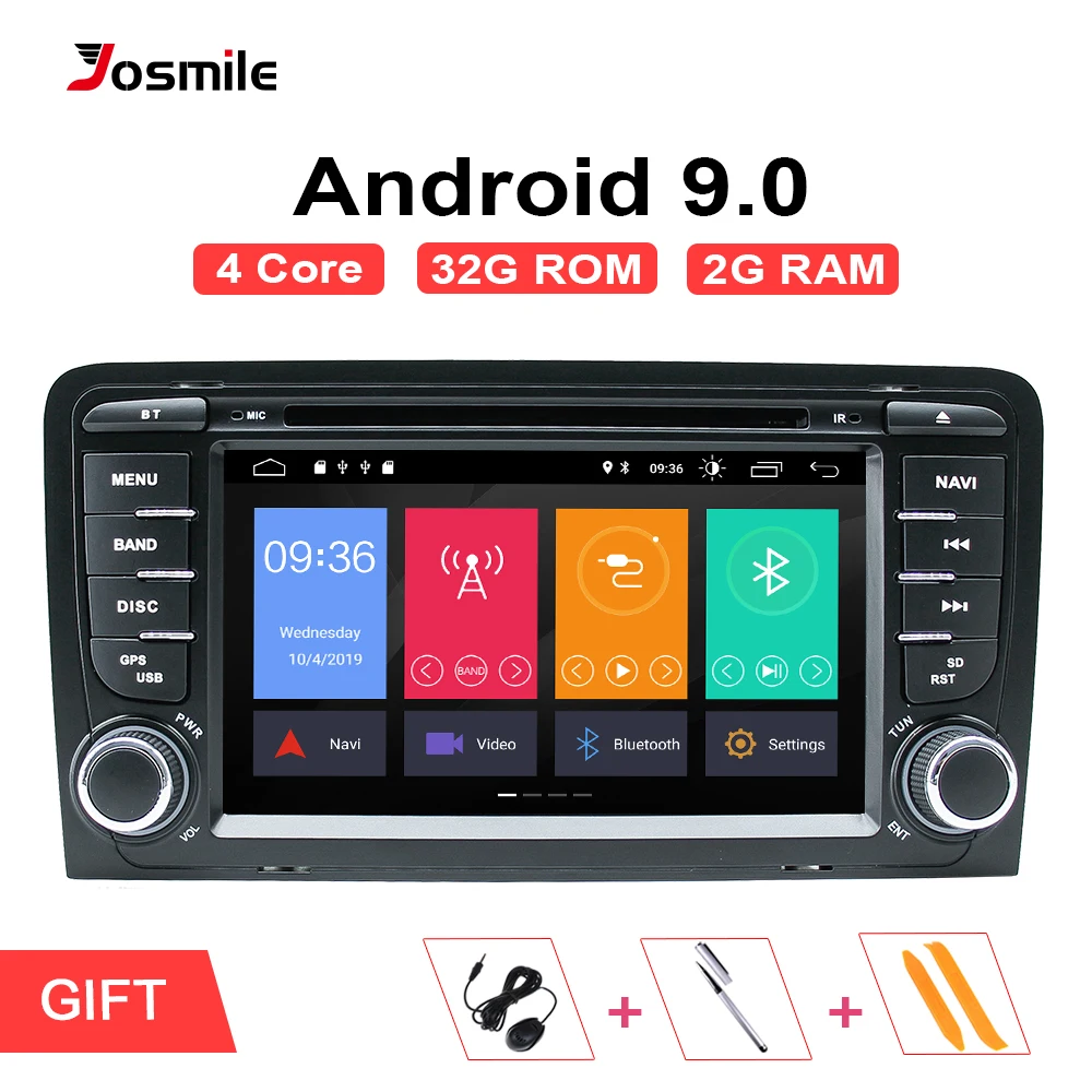 Android 9.0 2Din Car Multimedia Player AutoRadio For Audi A3 8P S3 RS3 Sportback 2003 2004 2005 2006 2007 2008 2009 2010 2011DVD Android 9.0 2Din Car Multimedia Player AutoRadio For Audi A3 8P S3 RS3 Sportback 2003 2004 2005 2006 2007 2008 2009 2010 2011DVD