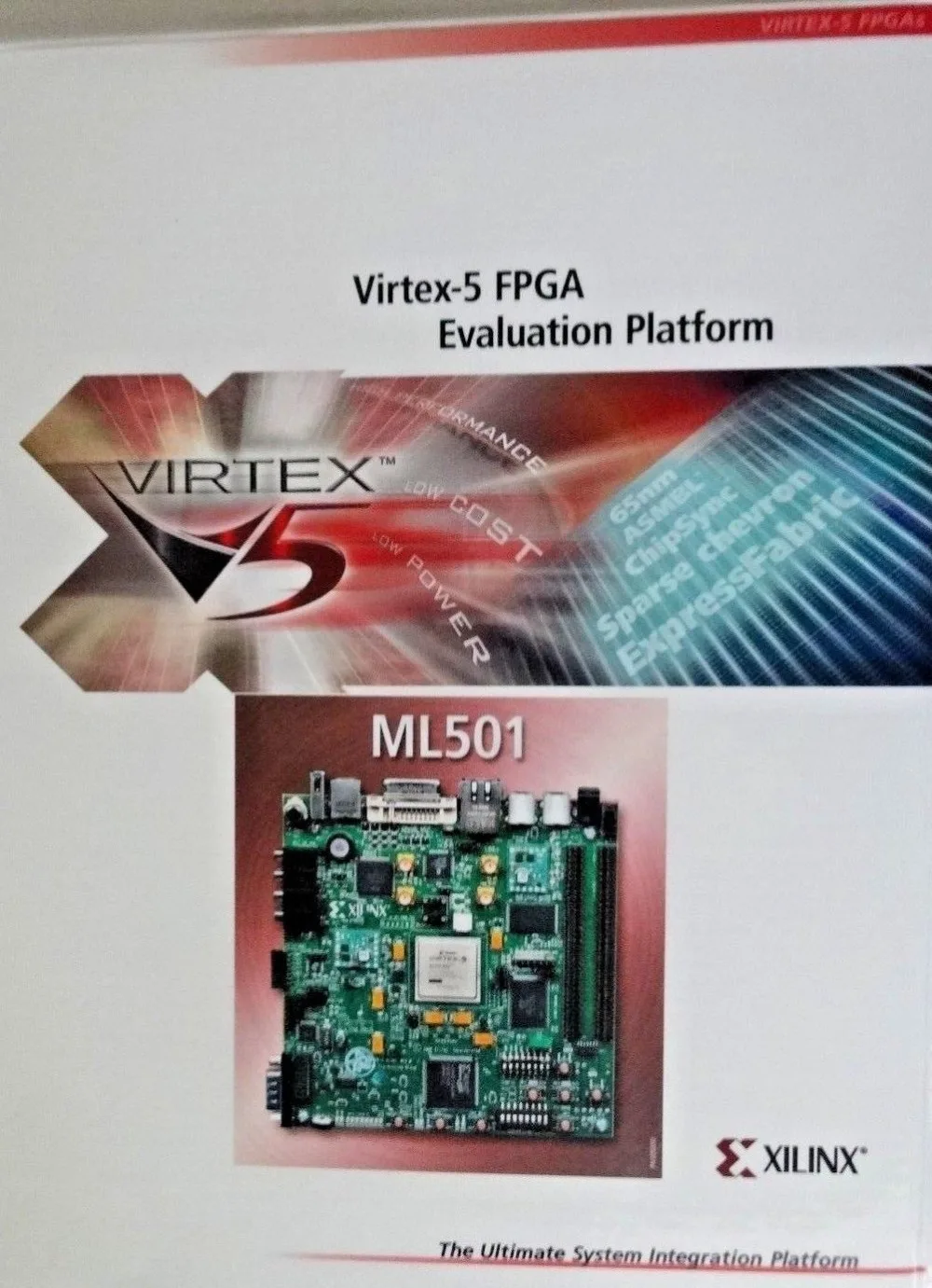 XILINX оригинальная FPGA макетная плата HW-V5-ML501-G Virtex-5 XC5VLX50T оценочный комплект