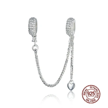 

MOWIMO Korean Fashion 925 Sterling Silver Chain Bead Charms Fit Original Pandora Bracelets Pendant DIY Jewelry Making BKC1112