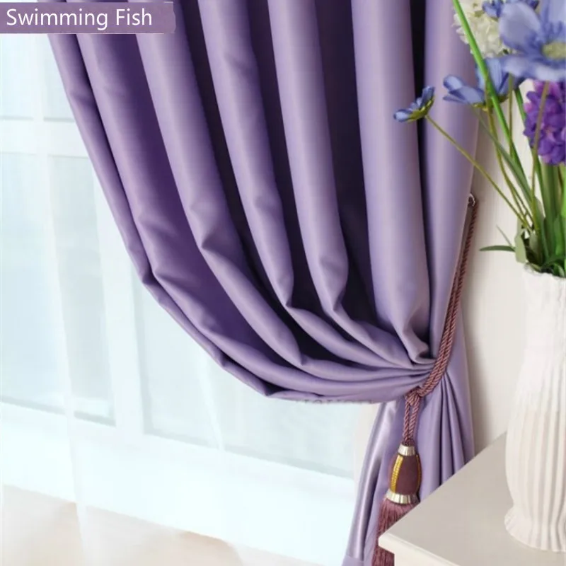 

Solid Thickening Eco-friendly Cloth Curtain For Bedroom Living Room Double Faced Matte Finished Blackout Window Drape Blind